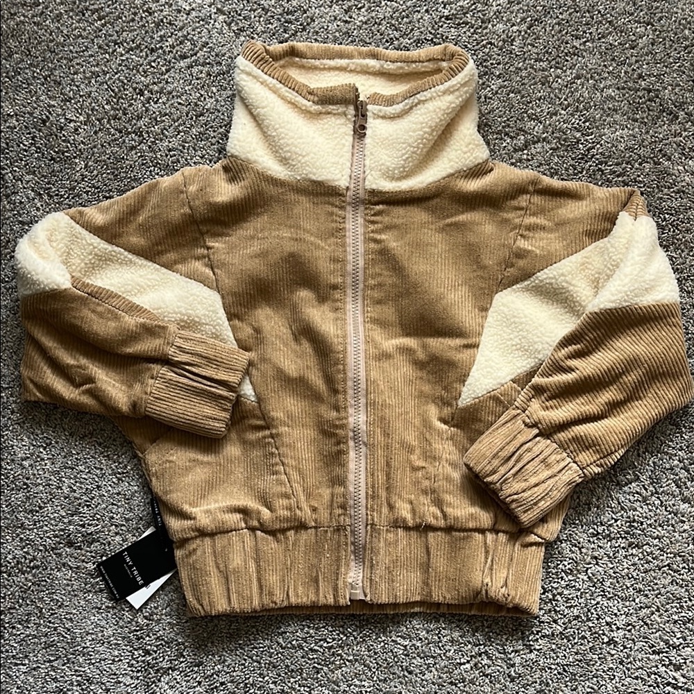 Tiny Tribes Tan and Cream Corduroy Jacket